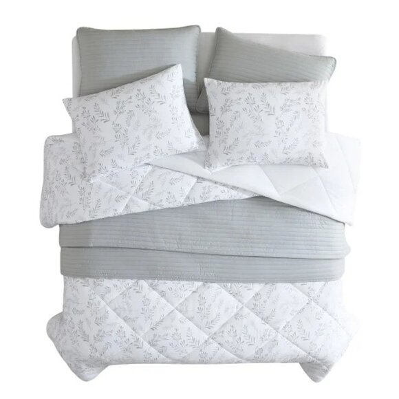 Jennifer Adams Reversible 6-piece Comforter Set, Ira, NWT - Picture 2 of 3